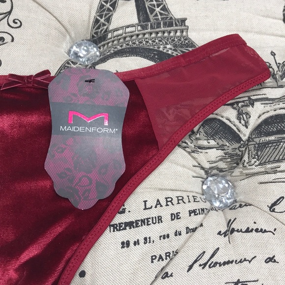 🛍3/$30🛍 Maidenform Extra Sexy Velvet Thong  MFB11 - Picture 4 of 9